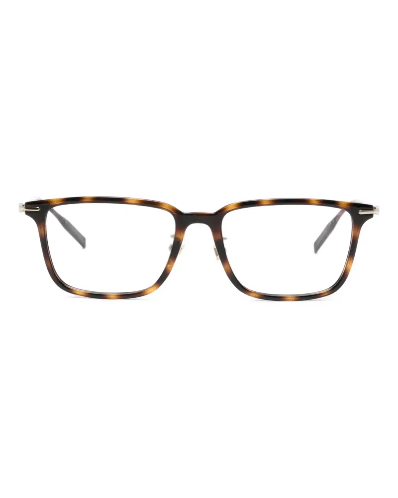 Montblanc Brille mit eckigem Gestell - Braun Braun