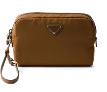 Re-Nylon Clutch - Braun