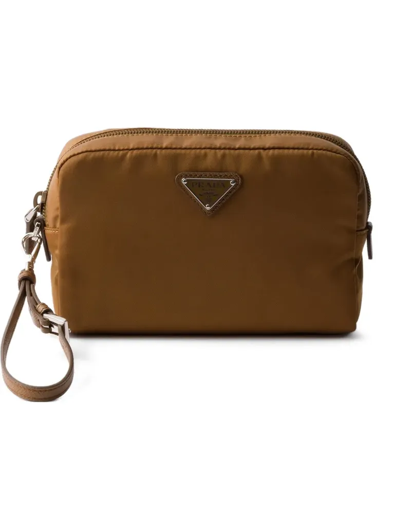 Prada Re-Nylon Clutch - Braun Braun