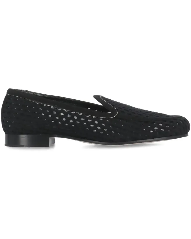 Fabiana Filippi Perforierte Loafer - Schwarz Schwarz