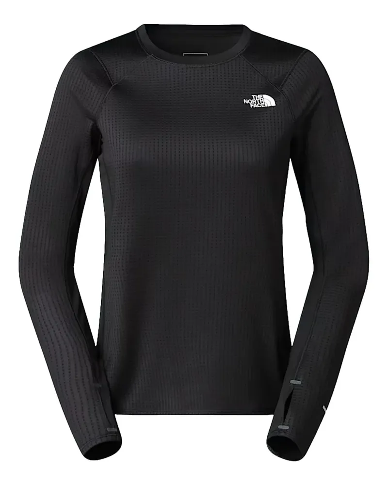 The North Face logo-print long-sleeve top - Schwarz Schwarz