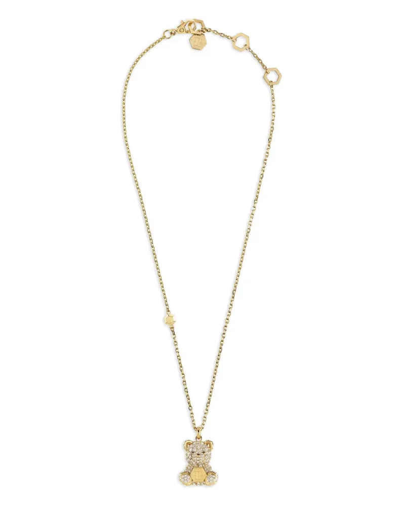 Philipp Plein Goldhalskette mit Teddy Gold