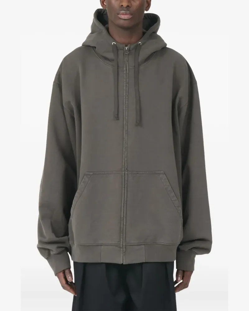 Maison Margiela Kapuzenjacke mit Nummern-Motiv - Grau Grau