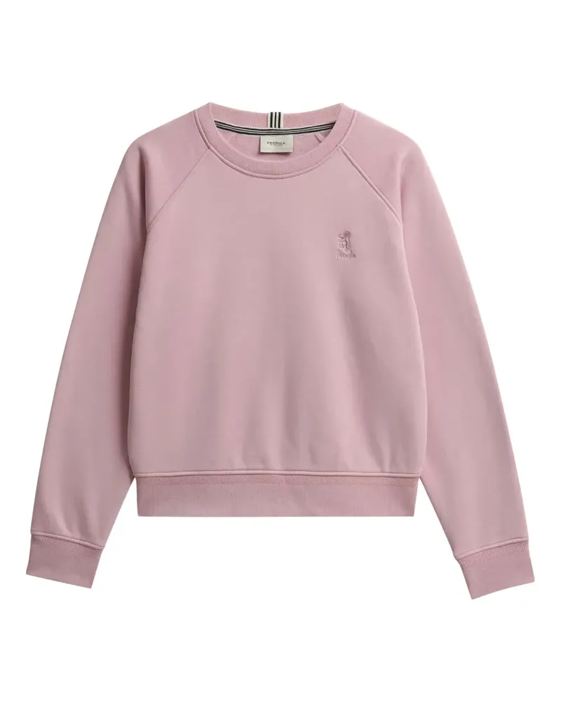 Pringle of Scotland Sweatshirt mit Rundhalsausschnitt und angerauter Innenseite - Rosa Rosa