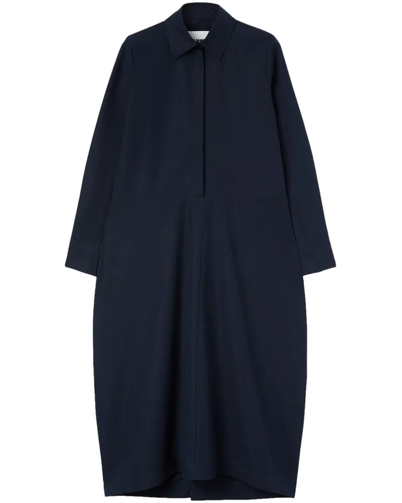 Jil Sander Hemd aus Bio-Baumwolle - Blau Blau