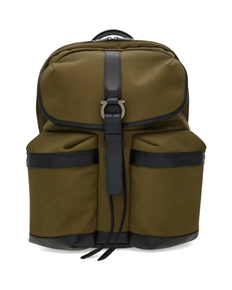 Ferragamo Rucksack aus Canvas - Grün Grün