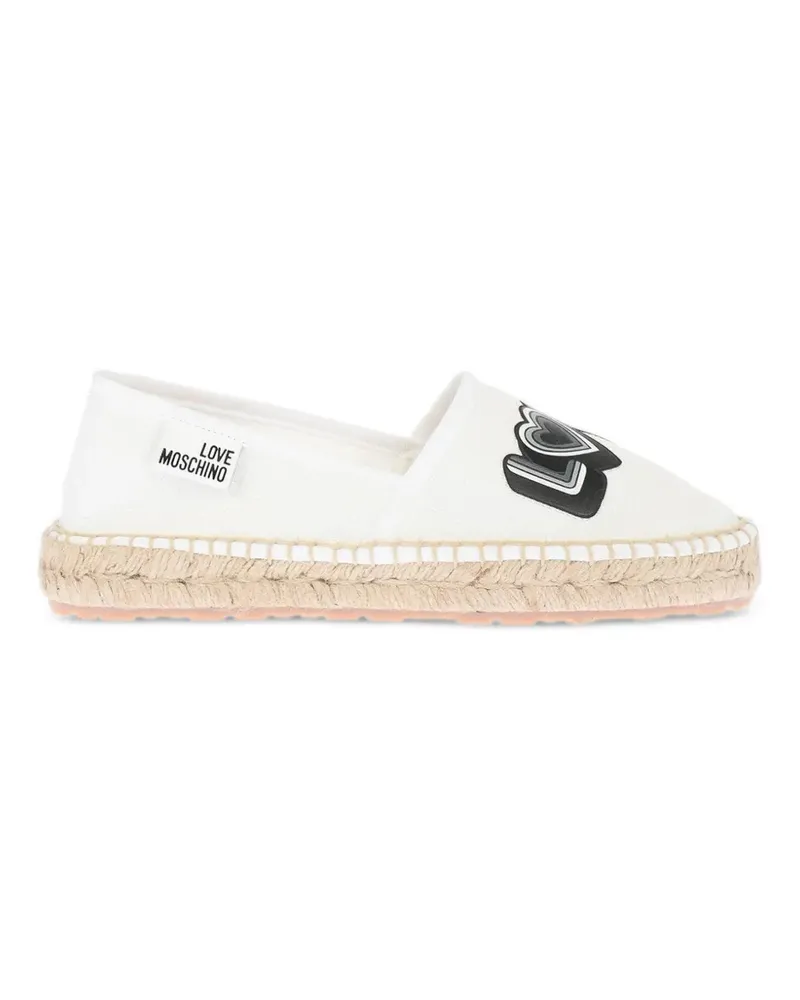 Moschino Espadrilles mit Logo-Print - Weiß Weiß