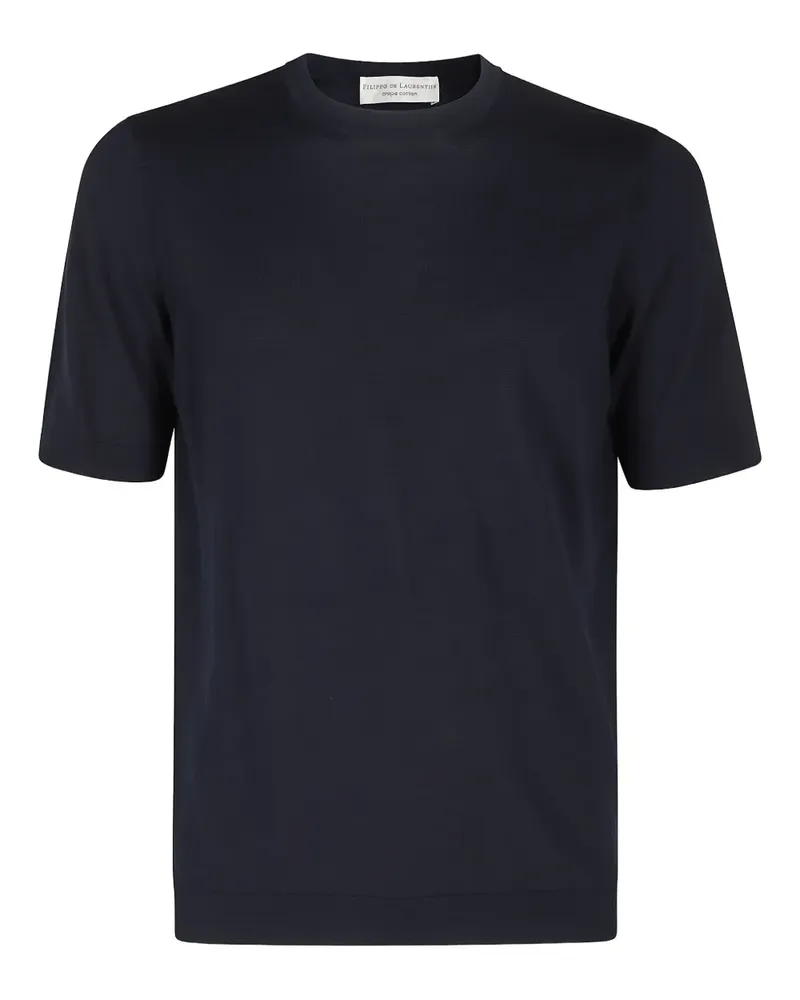Filippo de Laurentiis Klassisches T-Shirt - Blau Blau