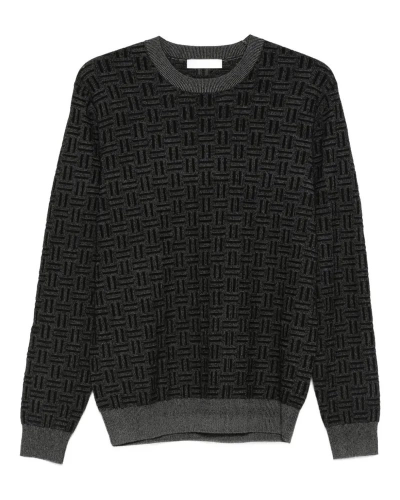 Diktat Pullover mit Rundhalsausschnitt - Schwarz Schwarz