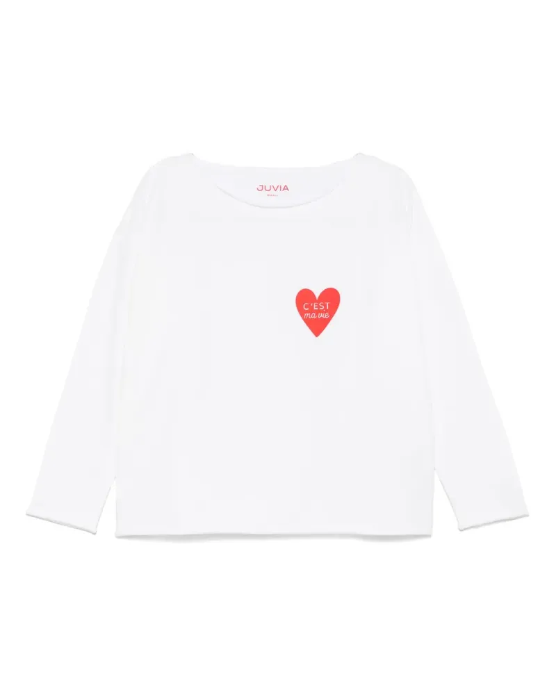 Juvia T-Shirt aus Baumwollgemisch - Weiß Weiß