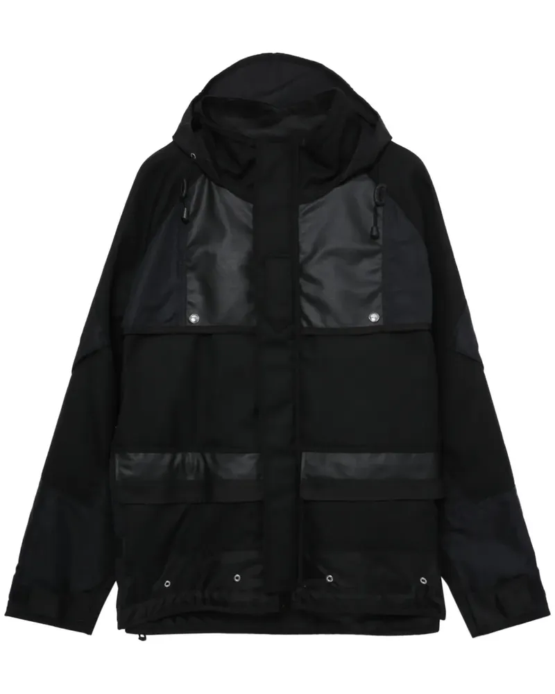 Junya Watanabe Kapuzenjacke mit Logo-Print - Schwarz Schwarz