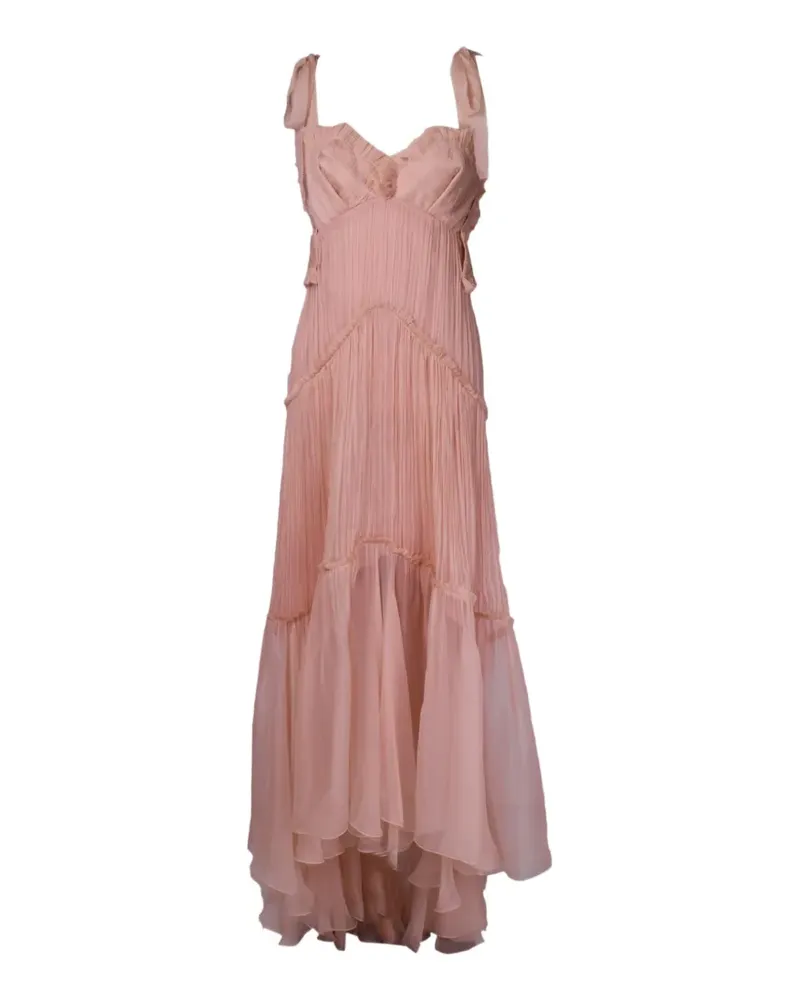 Maria Lucia Hohan pleated sweetheart-neck dress - Rosa Rosa