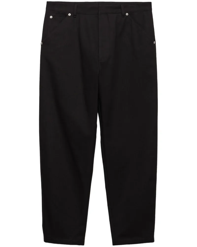 Prada Hose mit Triangel-Logo - Schwarz Schwarz