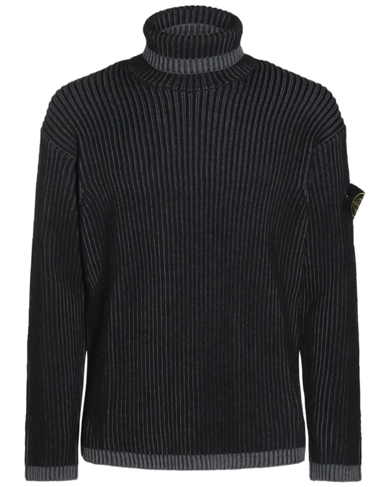 Stone Island Pullover mit Kompass-Patch - Grau Grau