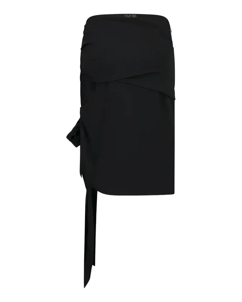 ATTICO cut-out tied skirt - Schwarz Schwarz