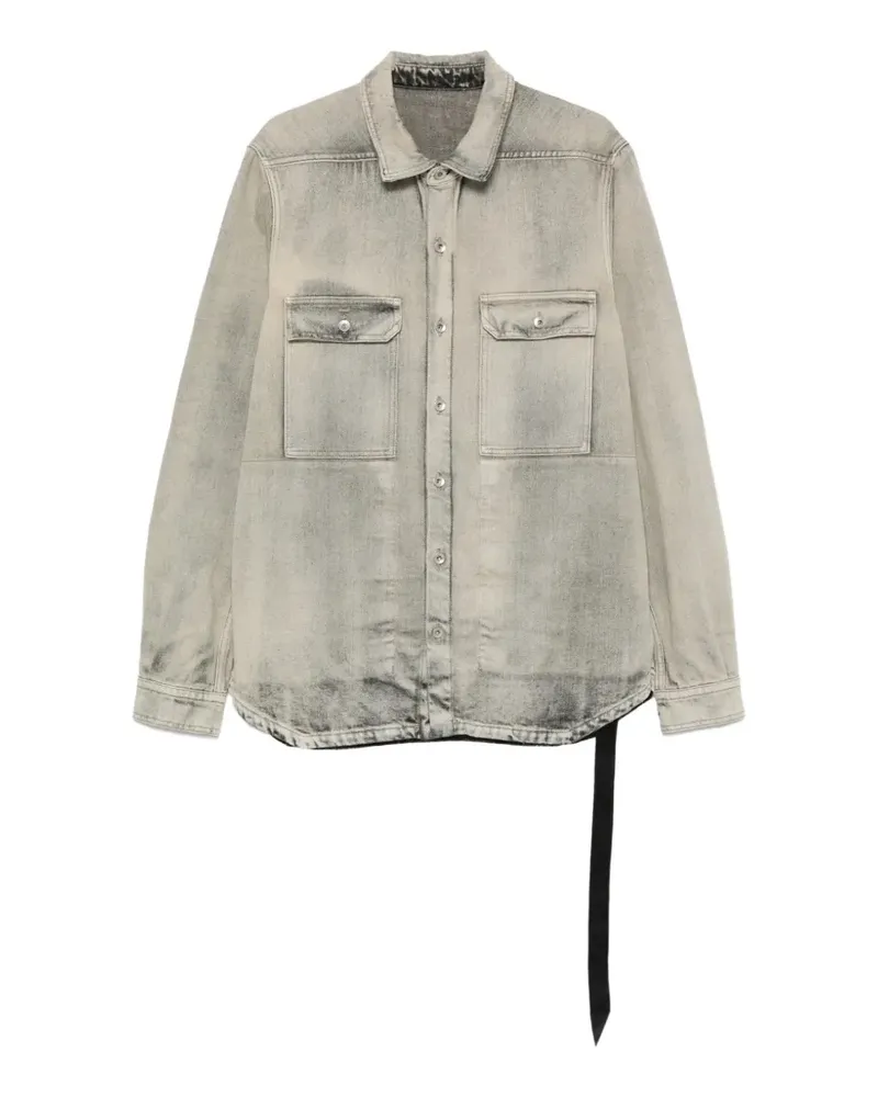 DRKSHDW by Rick Owens Jeansjacke mit ausgewaschenem Effekt - Grau Grau