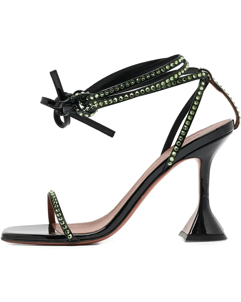 Amina Muaddi Pre-owned Sandalen mit Kristallen 95mm - Schwarz Schwarz