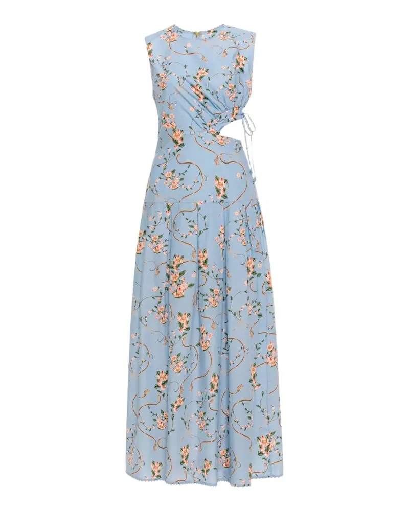 AGUA BENDITA Otoño Navegante midi dress - Blau Blau