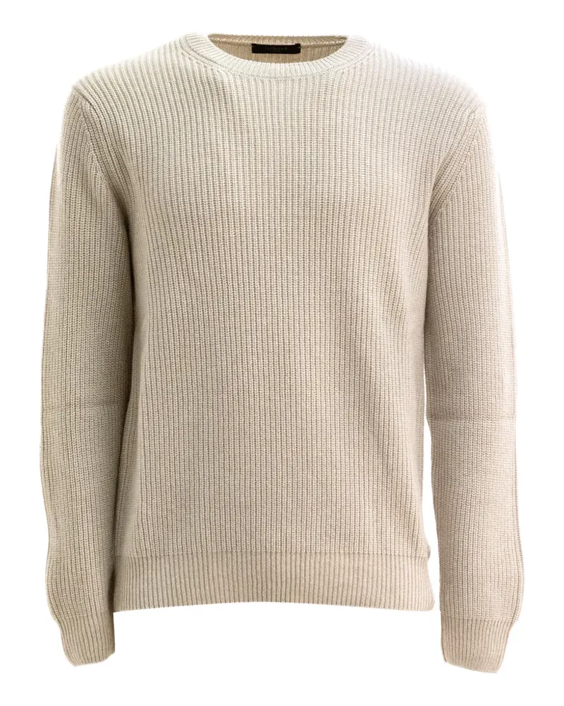 Zanone Gerippter Pullover - Nude Nude