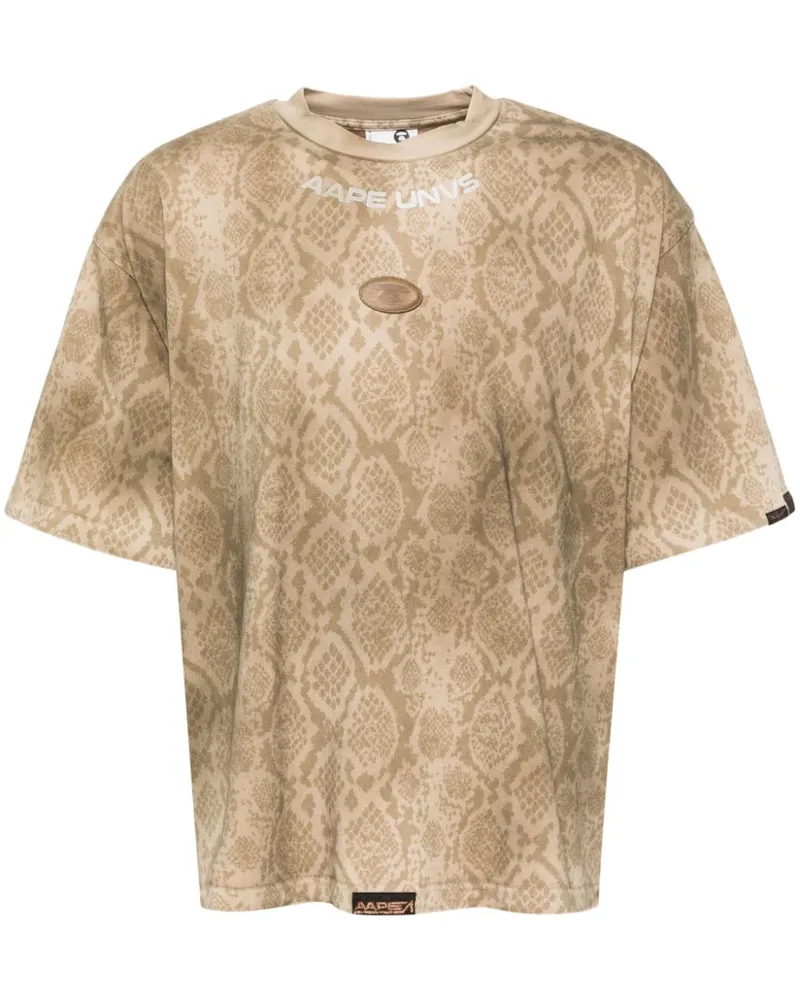 BAPE T-Shirt mit Print - Nude Nude
