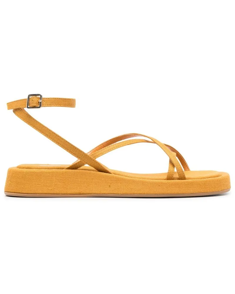 Gia Borghini Rosie Riemchensandalen - Gelb Gelb