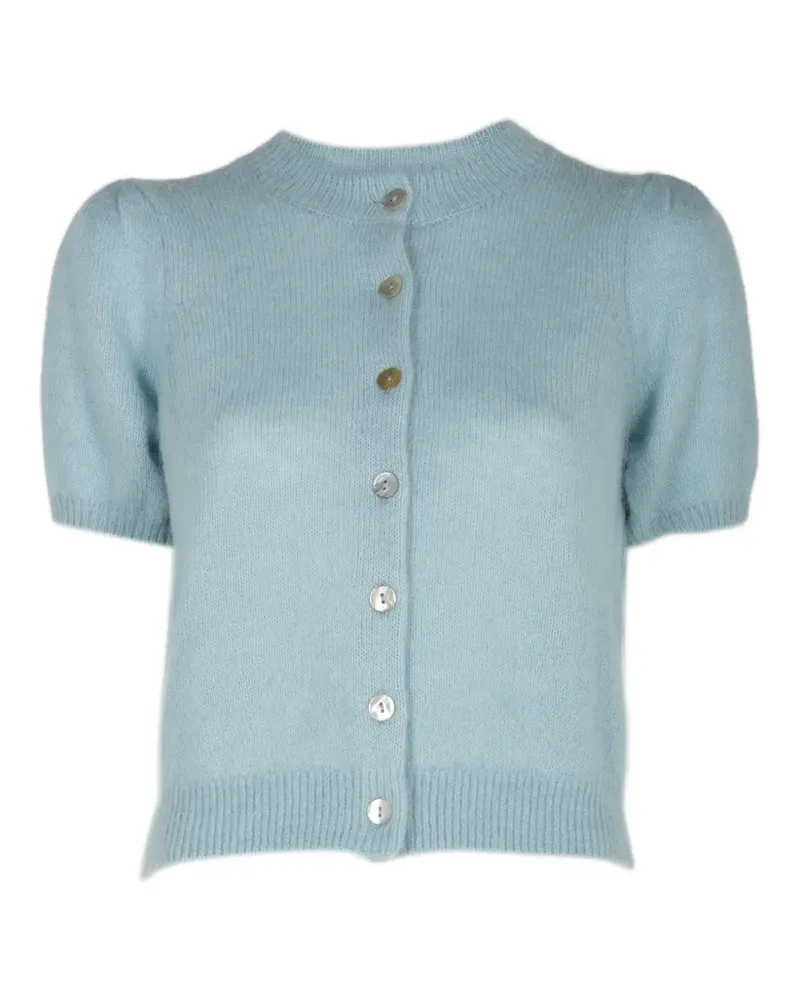 DÔEN Alesia short-sleeve cardigan - Blau Blau