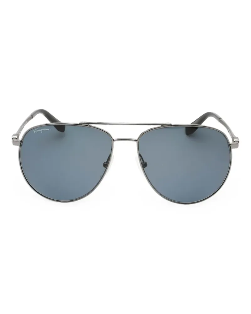 Ferragamo pilot-frame sunglasses - Silber Silber