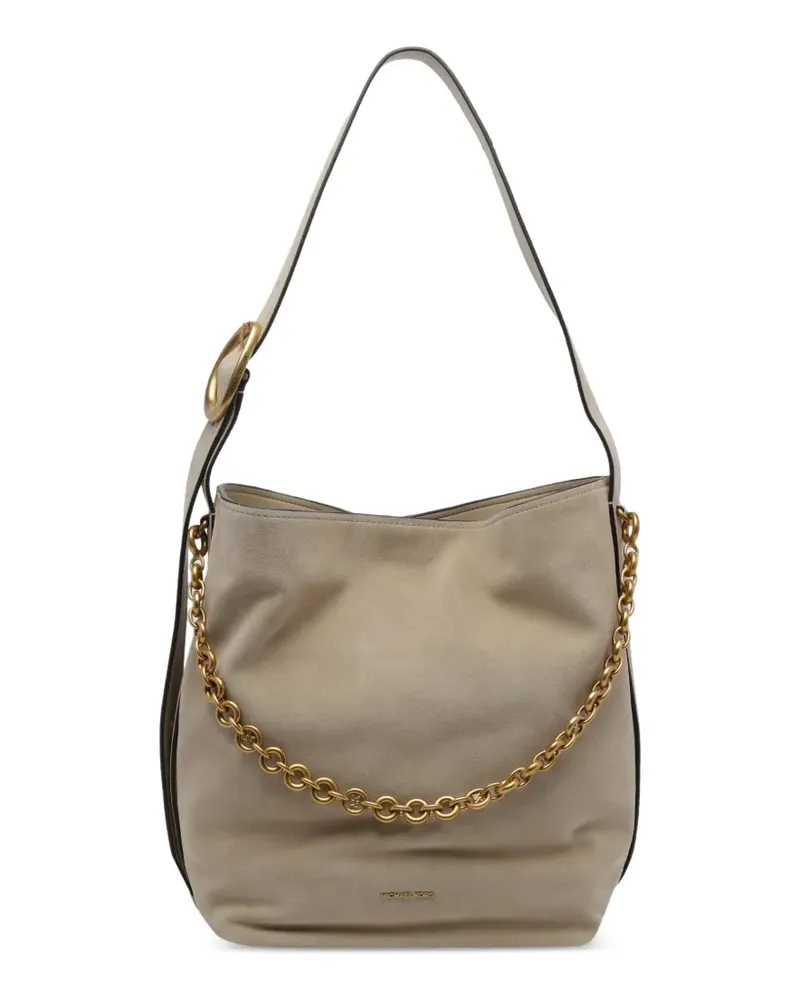 Michael Kors Nolita suede shoulder bag - Nude Nude