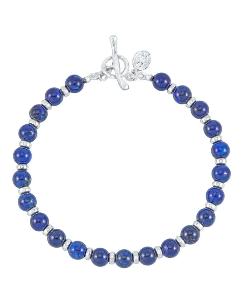 Dower & Hall Armband mit Lapislazuli-Perlen - Silber Silber