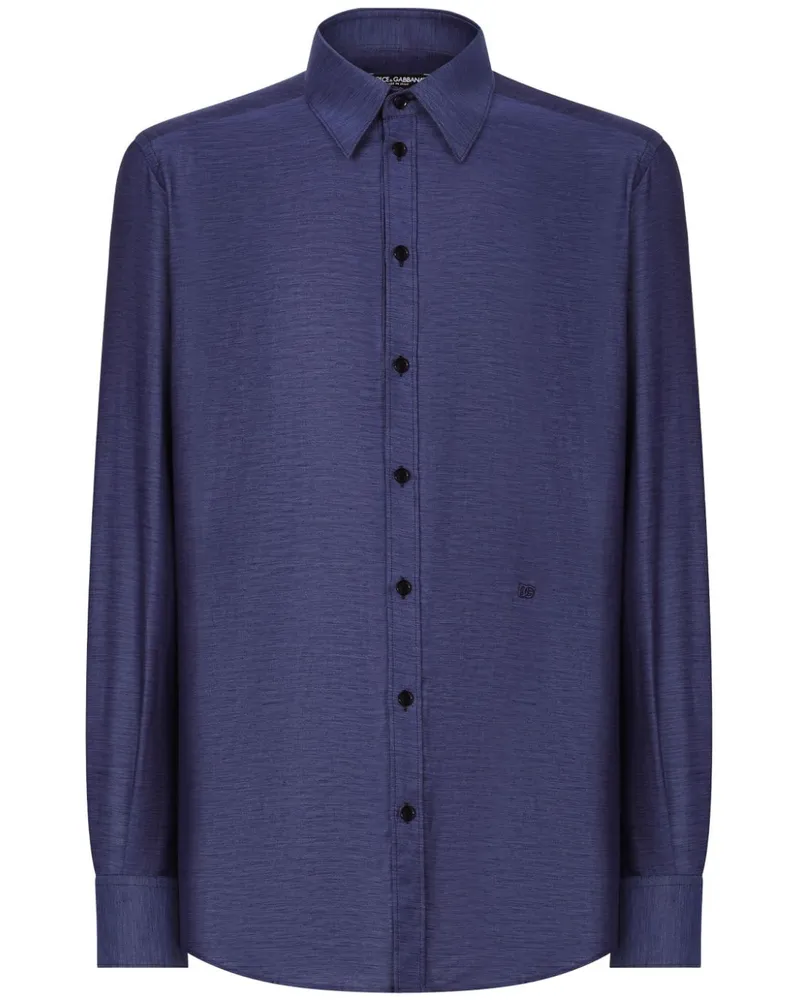 Dolce & Gabbana Langärmeliges Hemd - Blau Blau