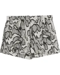 Stella McCartney Shorts mit abstraktem Jacquardmuster Grau