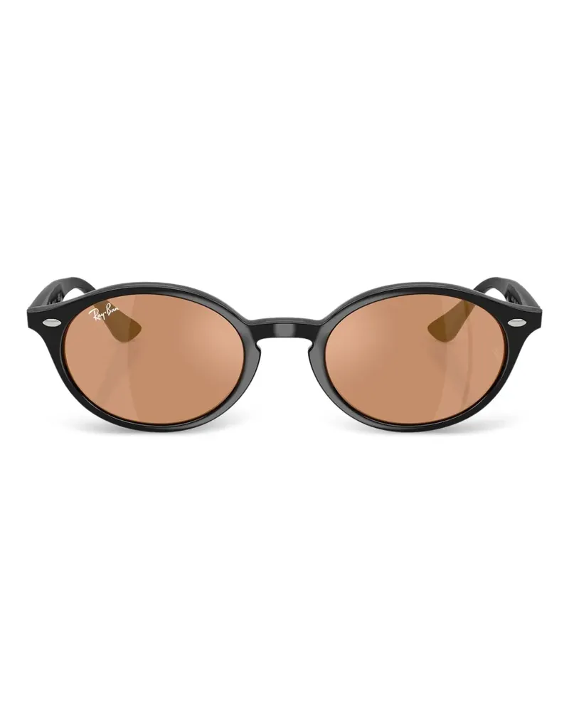 Ray Ban oval-frame sunglasses - Schwarz Schwarz