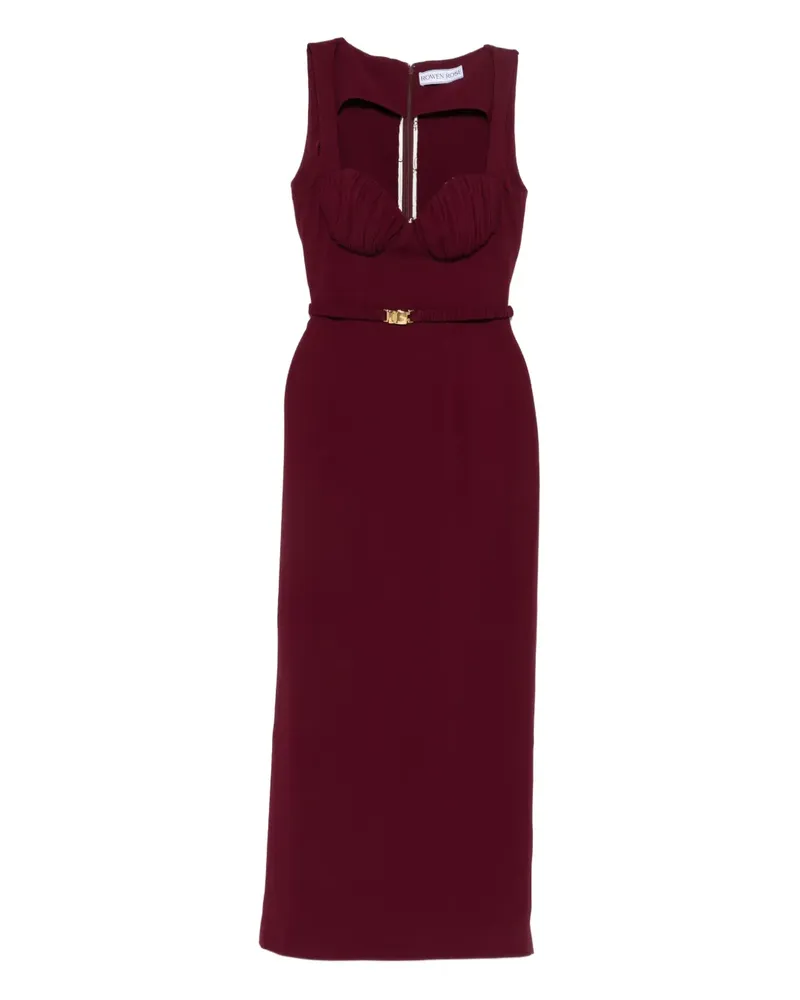 Rowen Rose belt-detail maxi dress - Rot Rot