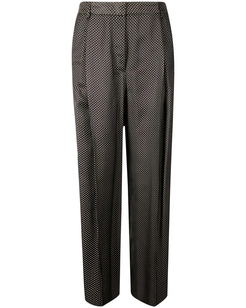 Alberto Biani Hose mit Polka Dots - Schwarz Schwarz