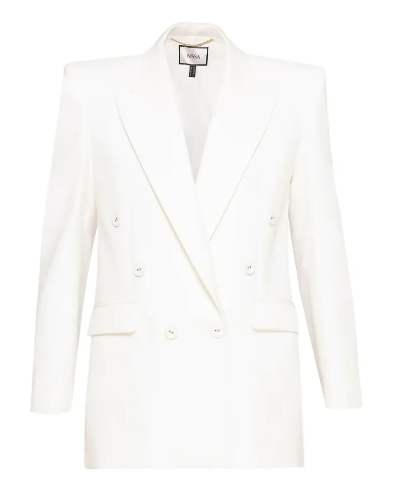 NISSA double-breasted blazer - Weiß Weiß
