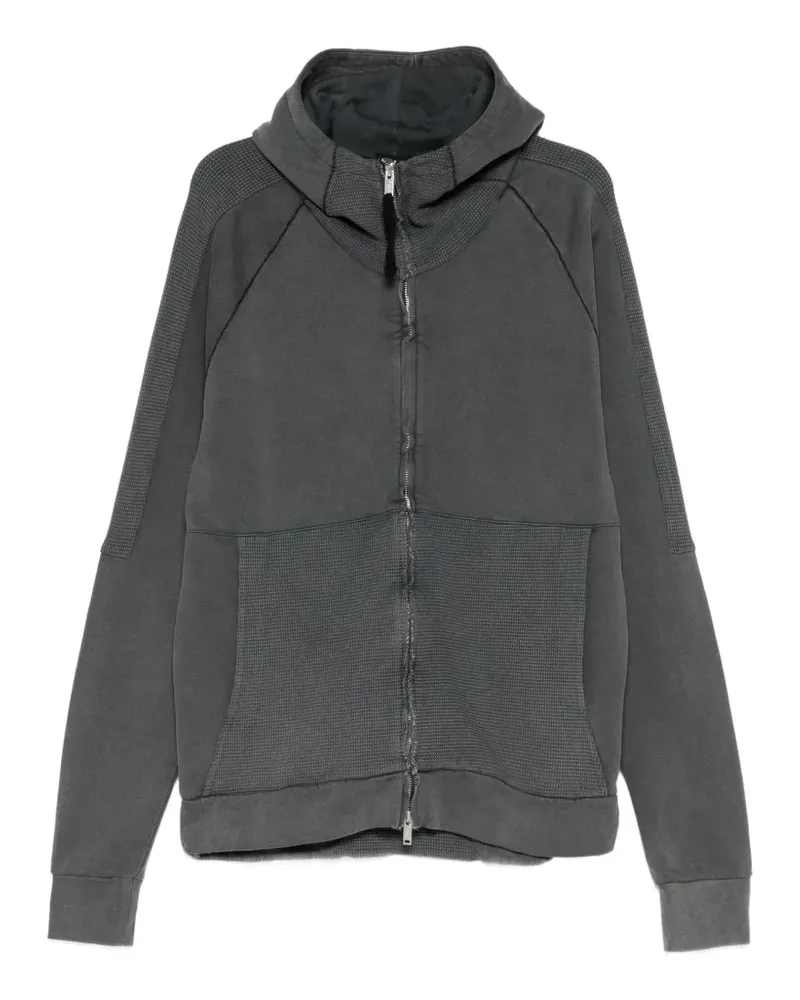 THOM KROM Kapuzenjacke mit Kontrasteinsätzen - Grau Grau