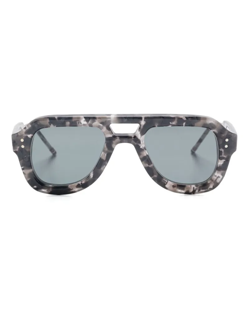 Thom Browne Getönte Pilotenbrille - Grau Grau