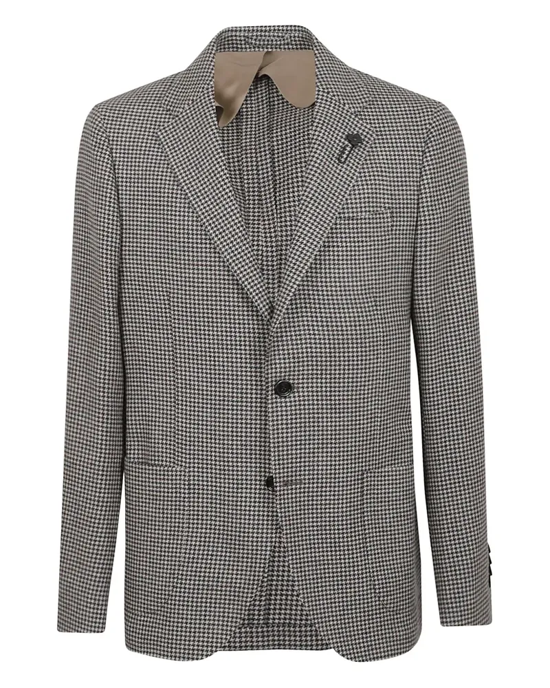 LARDINI houndstooth blazer - Weiß Weiß