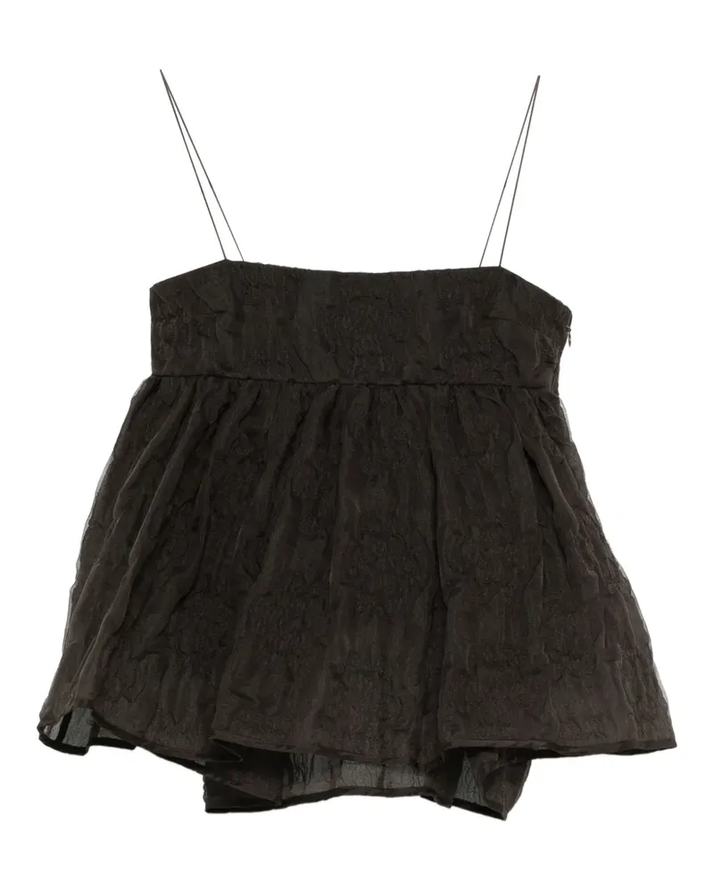 Cecilie Bahnsen Veronica Tanktop mit Matelassé-Effekt - Braun Braun