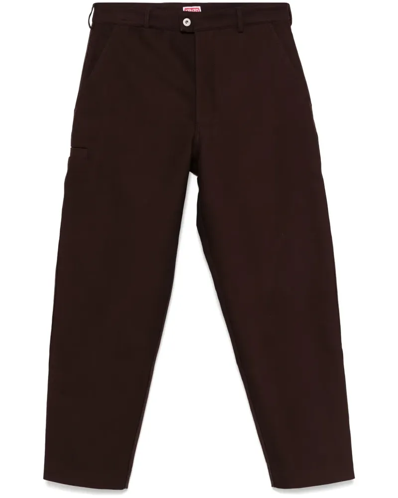 Kenzo Klassische Tapered-Hose - Braun Braun