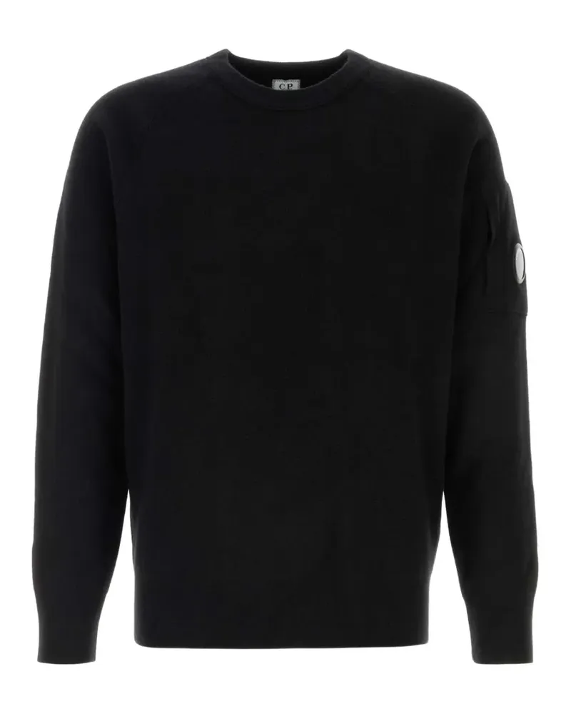 C.P. Company Pullover mit Linsen-Detail - Schwarz Schwarz