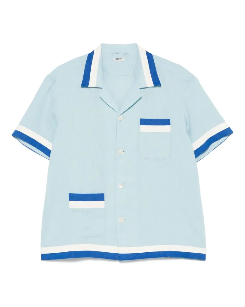 BODE Seedling Stripe Hemd - Blau Blau