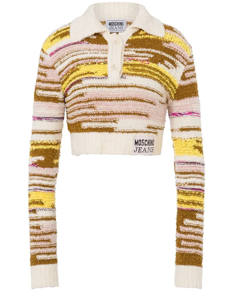 Moschino Cropped-Pullover - Weiß Weiß