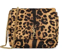 Kate Schultertasche mit Animal-Print - Braun