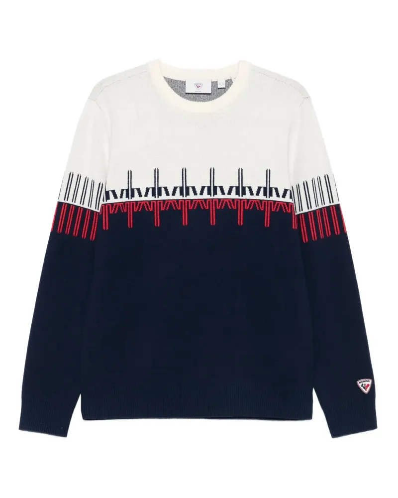 Rossignol Pullover mit Fairisle-Muster - Blau Blau