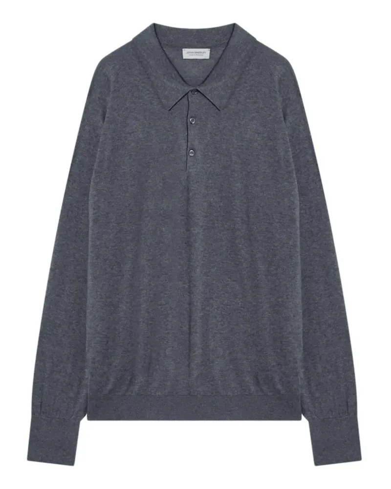 John Smedley Poloshirt aus Jersey - Grau Grau