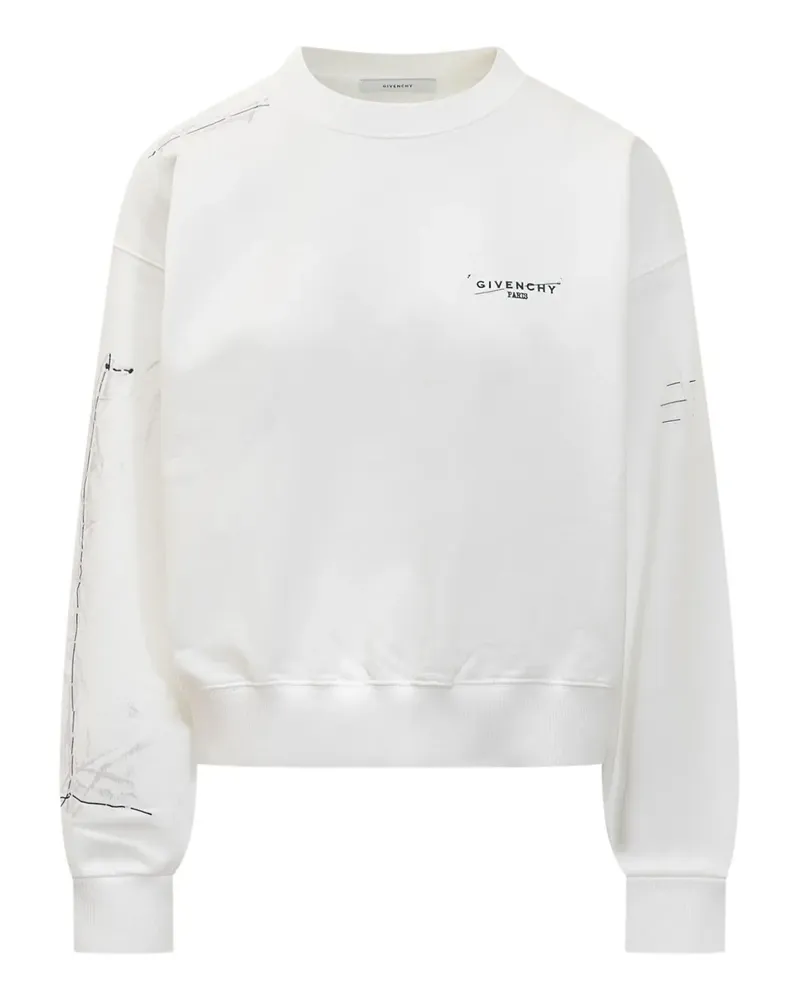 Givenchy Sweatshirt mit Logo - Weiß Weiß