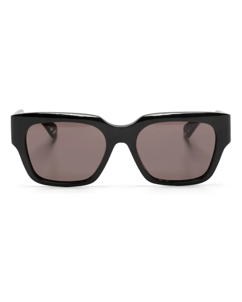 Chloé Sonnenbrille mit eckigem Gestell - Schwarz Schwarz