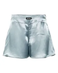 Miu Miu Shorts mit Logo-Patch Blau