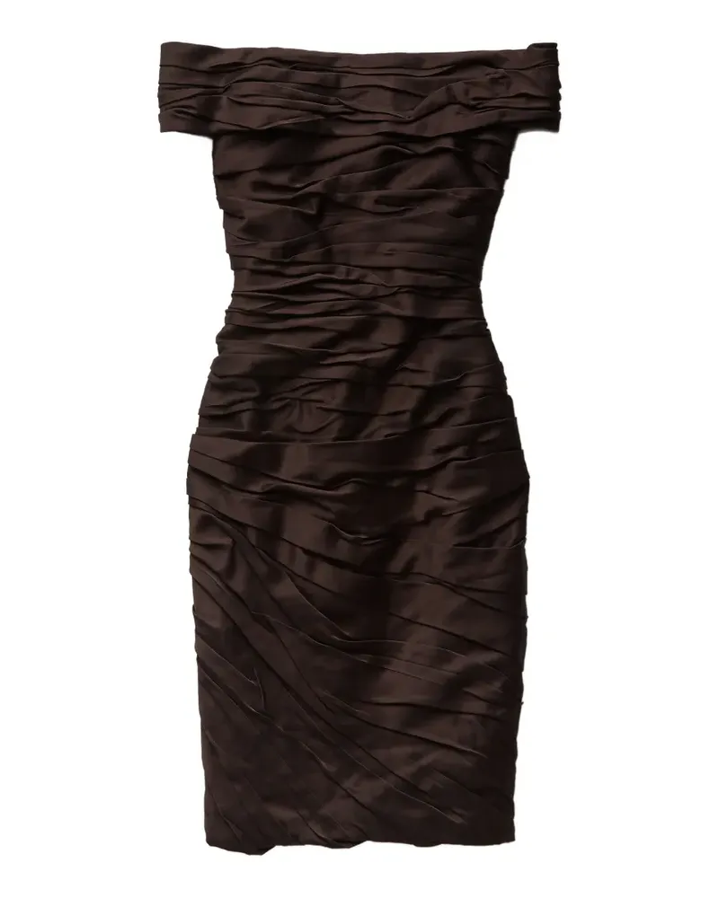 Versace Schulterfreies Kleid - Braun Braun